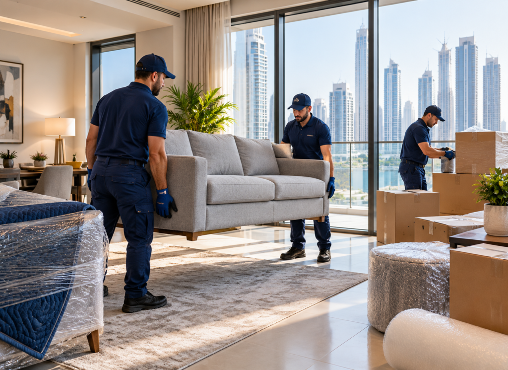 Professional apartment moving service in Dubai