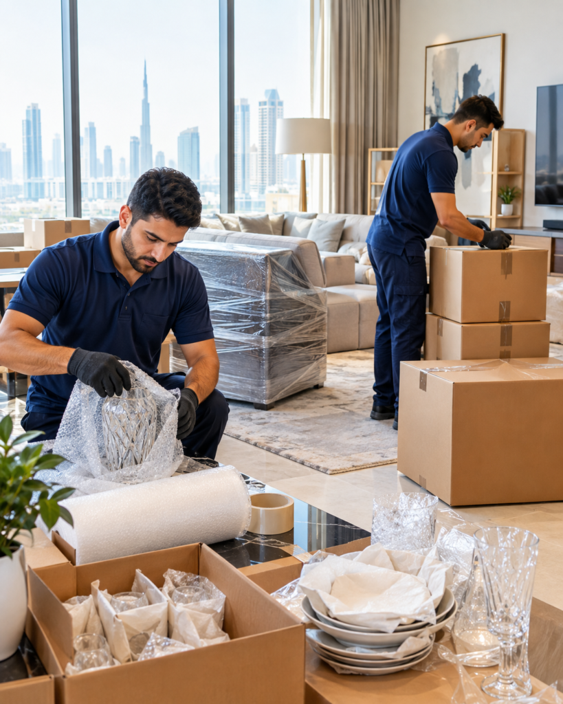 Professional apartment packing service