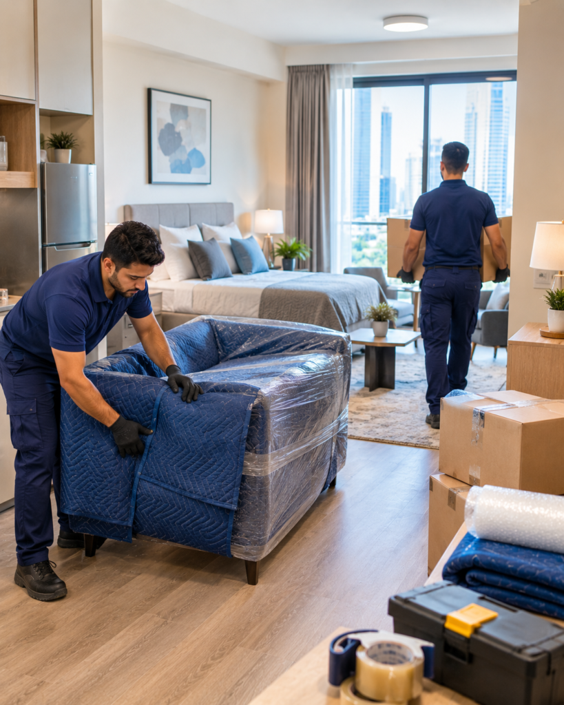 Professional studio apartment moving service